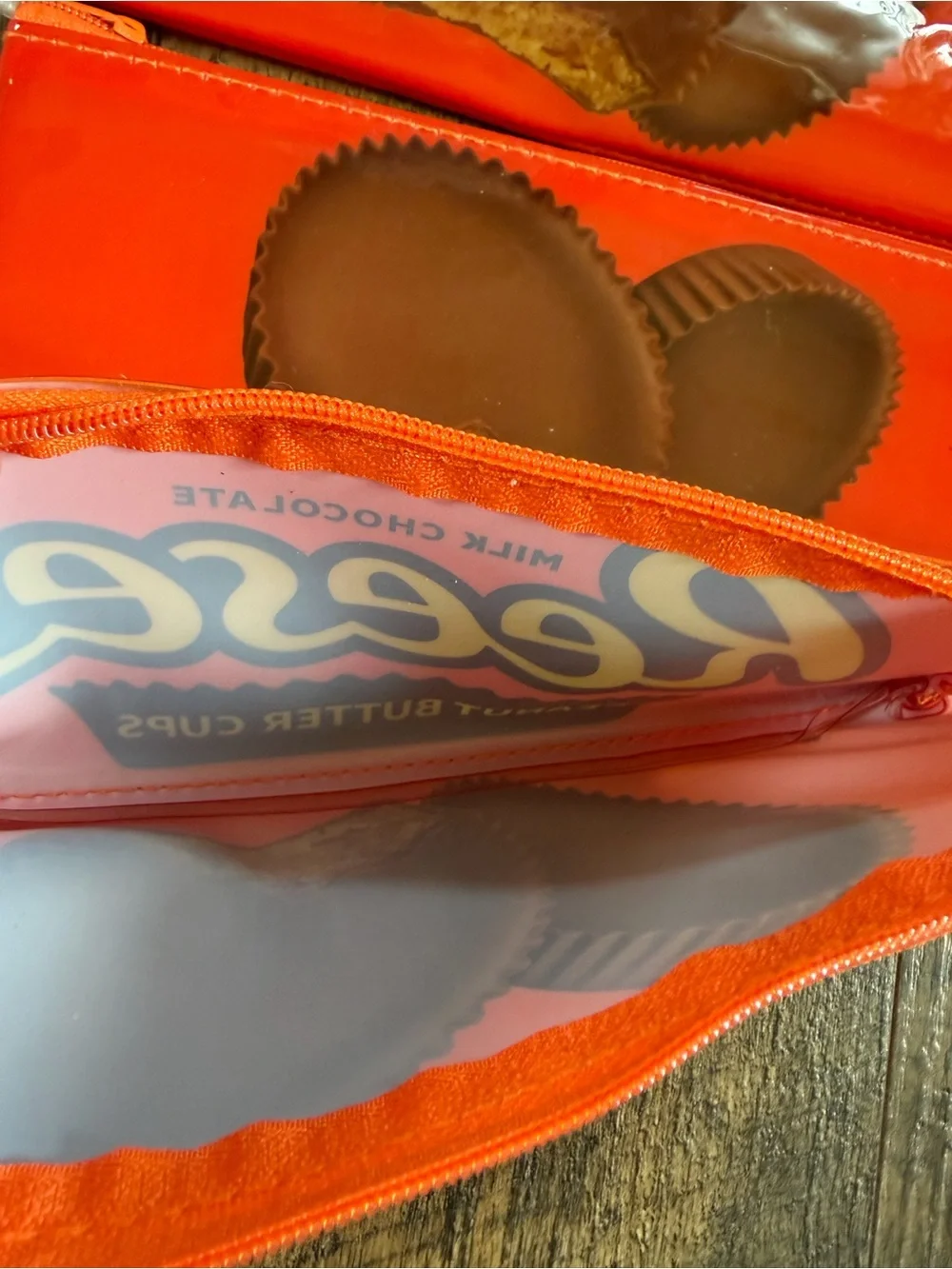 NWT 5 Reese’s candy bar plastic pencil pouches